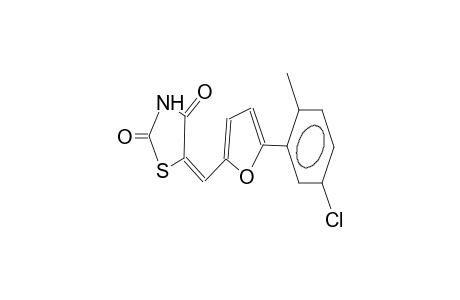 5-[5-(2-methyl-5-chlorophenyl)-2-furylmethylidene]-1,3-thiazolidin-2,4-dione