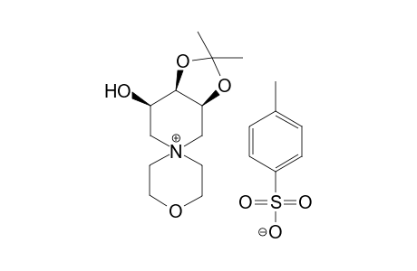 Spiro[3',4'-(isopropylidenedioxy)-5'-hydroxypiperidine-1'-1-morpholinium] tosyl salt