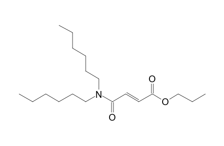 Fumaric acid, monoamide, N,N-dihexyl-, propyl ester