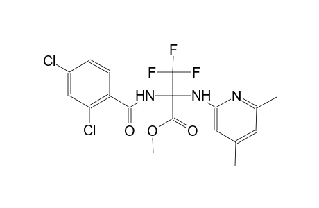 methyl 2-[(2,4-dichlorobenzoyl)amino]-2-[(4,6-dimethyl-2-pyridinyl)amino]-3,3,3-trifluoropropanoate