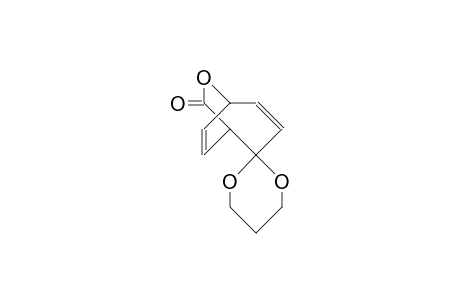 6-Oxa-bicyclo(3.2.2)nona-3,8-diene-2,7-dione 2-(propane-1,3-diyl) ketal