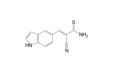 5-(2-Cyano-2-thioamidoethenyl)indole