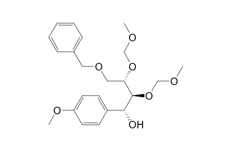 (1R,2S,3S)-4-(benzyloxy)-2,3-bis-[(methoxymethyl)oxy]-1-(p-methoxyphenyl)-1-butanol