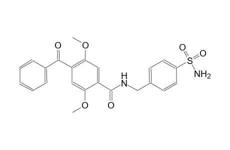 benzamide, N-[[4-(aminosulfonyl)phenyl]methyl]-4-benzoyl-2,5-dimethoxy-