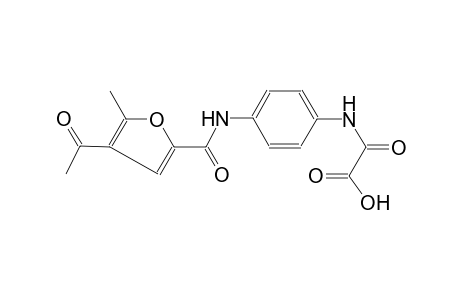 {4-[(4-acetyl-5-methyl-2-furoyl)amino]anilino}(oxo)acetic acid