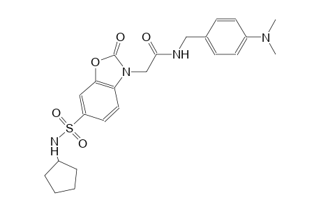 3-benzoxazoleacetamide, 6-[(cyclopentylamino)sulfonyl]-N-[[4-(dimethylamino)phenyl]methyl]-2,3-dihydro-2-oxo-