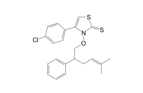 4-(4-Chlorophenyl)-3-(5-methyl-2-phenyl-hex-4-enoxy)-1,3-thiazole-2-thione