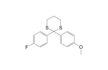 2-(4'-fluorophenyl)-2-(4''methoxylphenyl)-1,3-dithiane