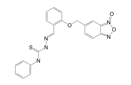 5-[2-(N(4)-PHENYLTHIOSEMICARBAZONO)-PHENYLOXYMETHYL]-BENZO-[1,2-C]-1,2,5-OXADIAZOLE-N-OXIDE