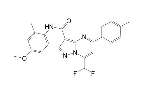 7-(difluoromethyl)-N-(4-methoxy-2-methylphenyl)-5-(4-methylphenyl)pyrazolo[1,5-a]pyrimidine-3-carboxamide