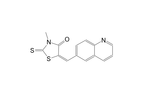 4-thiazolidinone, 3-methyl-5-(6-quinolinylmethylene)-2-thioxo-, (5E)-