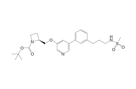 N-[3-[3-[5-[[(tert-Butoxycarbonyl)-2(S)-azetidinyl]methoxy]-3-pyridyl]phenyl]propyl]methanesulfonamide