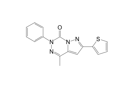 4-METHYL-2-(2-THIENYL)-6-PHENYLPYRAZOLO-[1,5-D]-[1,2,4]-TRIAZIN-7(6H)-ONE