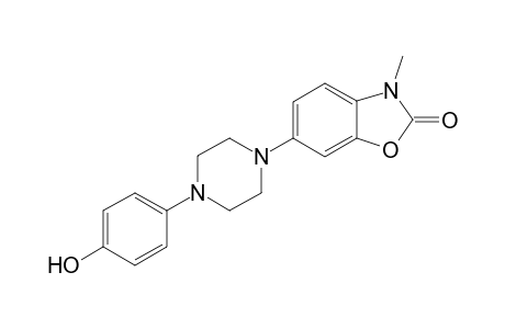 6-[4-(4-hydroxyphenyl)-1-piperazinyl]-3-methyl-1,3-benzoxazol-2-one