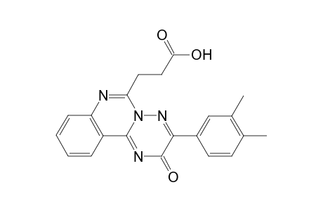 (3-(3',4'-Dimethylphenyl)-2-oxo-2H-[1,2,4]triazino[2,3-c]quinazolin-6-yl)propanoic acid