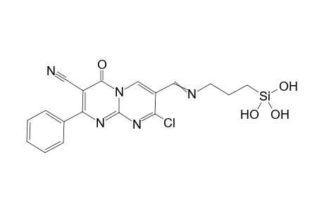 2-chloro-6-oxo-8-phenyl-3-(3-trihydroxysilylpropyliminomethyl)pyrimido[1,2-a]pyrimidine-7-carbonitrile