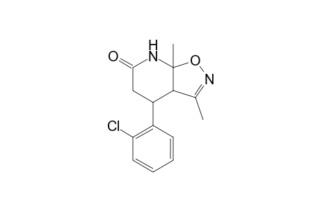 3a,4,5,7a-Tetrahydro-3,7a-dimethyl-4-(2'-chlorophenyl)isoxazolo[5,4-b]pyridin-6(7)-one