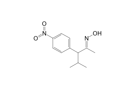 2-Pentanone, 4-methyl-3-(4-nitrophenyl)-, oxime