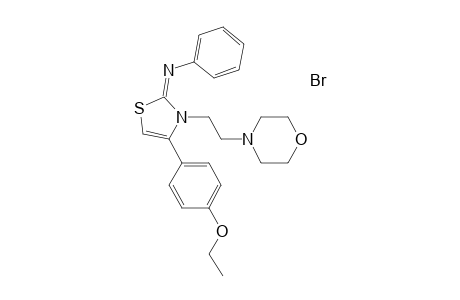 N-(4-(4-ethoxyphenyl)-3-[2-(4-morpholinyl)ethyl]-1,3-thiazol-2(3H)-ylidene)aniline hydrobromide
