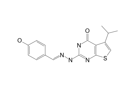 4-HYDROXYBENZALDEHYDE-(5-ISOPROPYL-4-OXO-3,4-DIHYDROTHIENO-[2,3-D]-PYRIMIDINE-2-YL)-HYDRAZONE