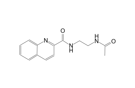 2-quinolinecarboxamide, N-[2-(acetylamino)ethyl]-