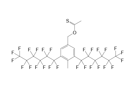 4-Methyl-3,5-bis(perfluorohexyl)benzyl Thioacetate