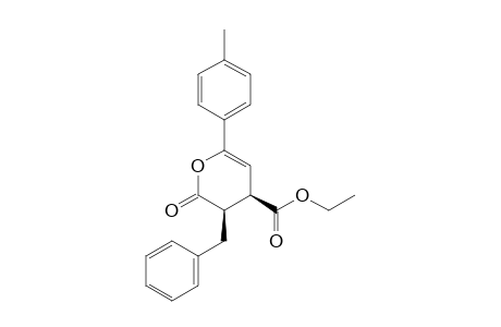 (3R,4R)-Ethyl 3-benzyl-2-oxo-6-p-tolyl-3,4-dihydro-2H-pyran-4-carboxylate
