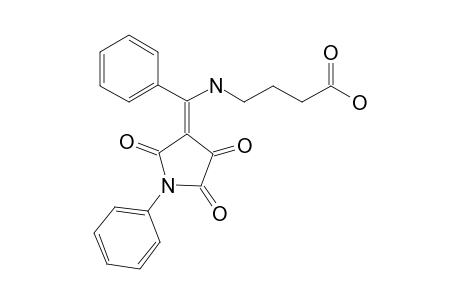 1-PHENYL-4-(PHENYL-(3-CARBOXYPROPYL-AMINO)-METHYLIDENE)-PYRROLIDINE-2,3,5-TRIONE