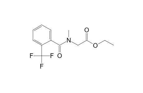 Sarcosine, N-(2-trifluoromethylbenzoyl)-, ethyl ester