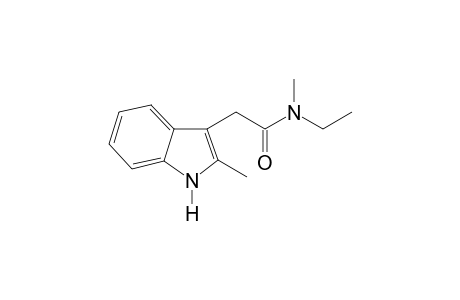N-Ethyl-N-methyl-2-(2-methylindol-3-yl)acetamide