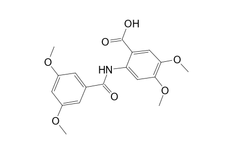 2-[(3,5-dimethoxyphenyl)carbonylamino]-4,5-dimethoxy-benzoic acid