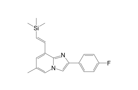 2-(p-Fluorophenyl)-8-[2'-(trimethylsilyl)ethenyl]-6-methyl-imidazo[1,2-a]pyridine
