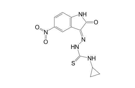5-Nitro-1H-indole-2,3-dione-3-N-cyclopropylthiosemicarbazone
