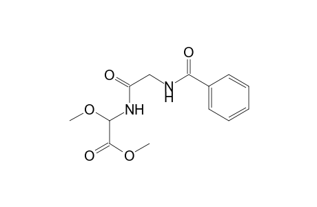 Methyl 2-(N-benzoylglycyl)amino-2-methoxyacetate