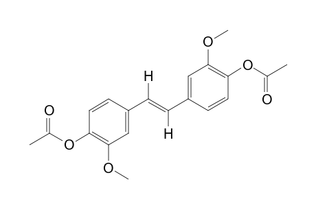 trans-3,3'-dimethoxy-4,4'-stilbenediol, diacetate