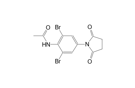 acetamide, N-[2,6-dibromo-4-(2,5-dioxo-1-pyrrolidinyl)phenyl]-
