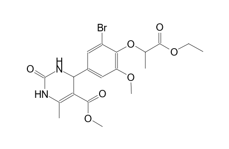 methyl 4-[3-bromo-4-(2-ethoxy-1-methyl-2-oxoethoxy)-5-methoxyphenyl]-6-methyl-2-oxo-1,2,3,4-tetrahydro-5-pyrimidinecarboxylate