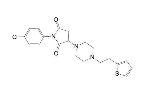 1-(4-Chlorophenyl)-3-{4-[2-(thiophen-2-yl)ethyl]piperazin-1-yl}pyrrolidine-2,5-dione