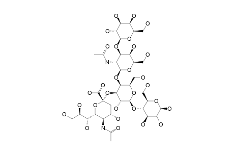 4-O-(4-O-[2-ACETAMIDO-2-DEOXY-3-O-(BETA-D-GALACTOPYRANOSYL)-BETA-D-GALACTOPYRANOSYL]-3-O-[N-ACETYL-ALPHA-D-NEURAMINIC-ACID-2-YL]-BETA-D-GALACTOPYRANOSYL-BETA-D