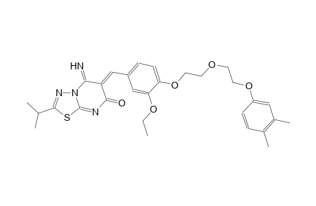 7H-[1,3,4]thiadiazolo[3,2-a]pyrimidin-7-one, 6-[[4-[2-[2-(3,4-dimethylphenoxy)ethoxy]ethoxy]-3-ethoxyphenyl]methylene]-5,6-dihydro-5-imino-2-