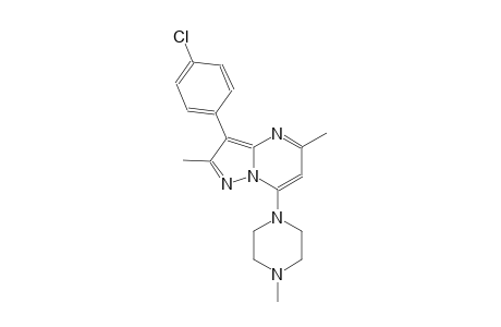 3-(4-chlorophenyl)-2,5-dimethyl-7-(4-methyl-1-piperazinyl)pyrazolo[1,5-a]pyrimidine