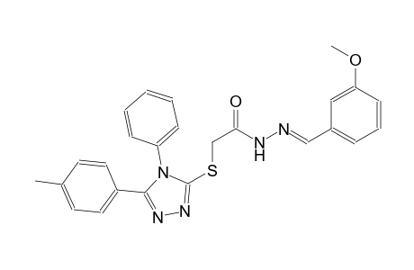 acetic acid, [[5-(4-methylphenyl)-4-phenyl-4H-1,2,4-triazol-3-yl]thio]-, 2-[(E)-(3-methoxyphenyl)methylidene]hydrazide