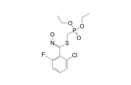 DIETHYL-S-2'-CHLORO-6'-FLUOROBENZOHYDROXIMINOYLTHIOMETHYLPHOSPHONATE