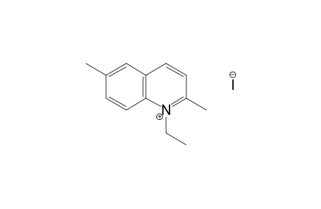 2,6-dimethyl-1-ethylquinolinium iodide