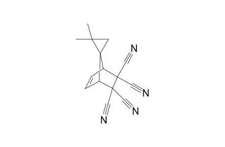 Spiro[1,1-dimethylcyclopropane-3.7'-(bicyclo[2.2.1]hept-5'-ene)]-2',2',3',3'-tetracarbonitrile