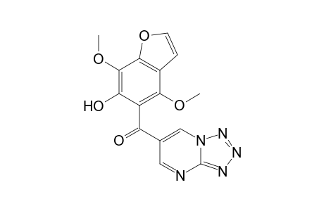 6-[(6-Hydroxy-4,7-dimethoxy-1-benzofuran-5-yl)carbonyl]tetrazolo[1,5-a]pyrimidine