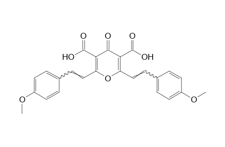 2,6-BIS(p-METHOXYSTYRYL)-4-OXO-4H-PYRAN-3,5-DICARBOXYLIC ACID