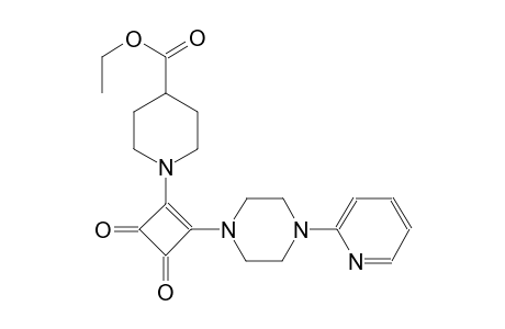 4-piperidinecarboxylic acid, 1-[3,4-dioxo-2-[4-(2-pyridinyl)-1-piperazinyl]-1-cyclobuten-1-yl]-, ethyl ester