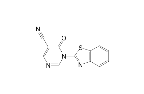 1-(Benzothiazol-2-yl)-6-oxo-1,6-dihydropyrimidine-5-carbonitrile