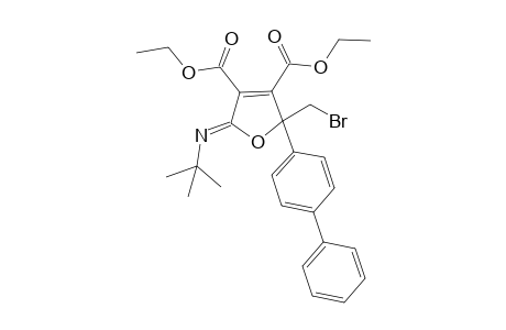 Diethyl 2-bromomethyl-5-(tert-butylimino)-2-(p-biphenyl)-2,5-dihydrofuran-3,4-dicarboxylate